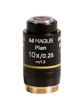 Объектив MAGUS 10PL60V Plan 10х/0,25 ∞/1,2 H60 мм