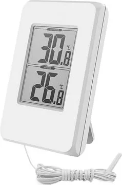 Термометр цифровой BALDR E0108T2C с проводным датчиком, белый, изображение 1