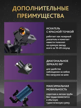 Телескоп Levenhuk New Skyline PRO MAK 102/1300 SQ1, изображение 19