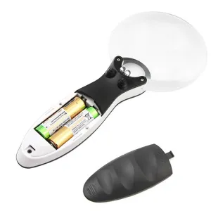 Лупа на ручке Veber 3/6х, 90 мм, с подсветкой (789-90), изображение 5