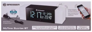 Радио с будильником и термометром Bresser MyTime Sunrise Bluetooth, черное, изображение 11