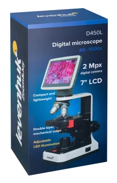 Микроскоп цифровой Levenhuk D450L LCD 7", изображение 13