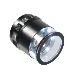 Лупа измерительная Veber 10x, 25 мм, с подсветкой (MG7173), изображение 2