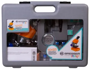 Микроскоп Bresser Junior 40–640x с набором для опытов, в кейсе, изображение 14