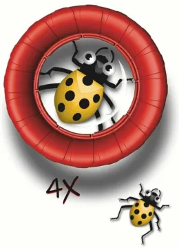 Банка для насекомых Navir «Мега» с лупой 3x и жуком, изображение 2