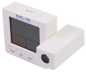 Часы цифровые Explore Scientific с проектором и термометром, белые, изображение 10